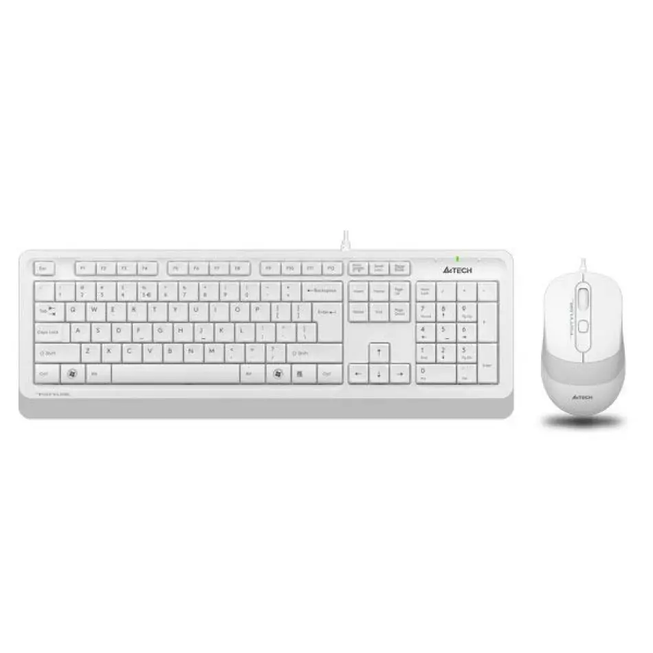 A4 Tech F1010 Usb Q Klavye-mouse Beyaz Set