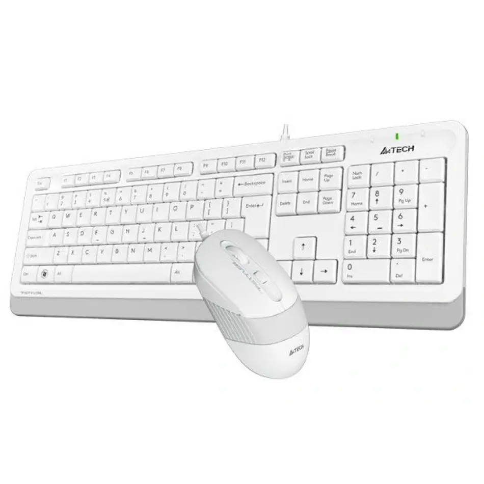 A4 Tech F1010 Usb Q Klavye-mouse Beyaz Set