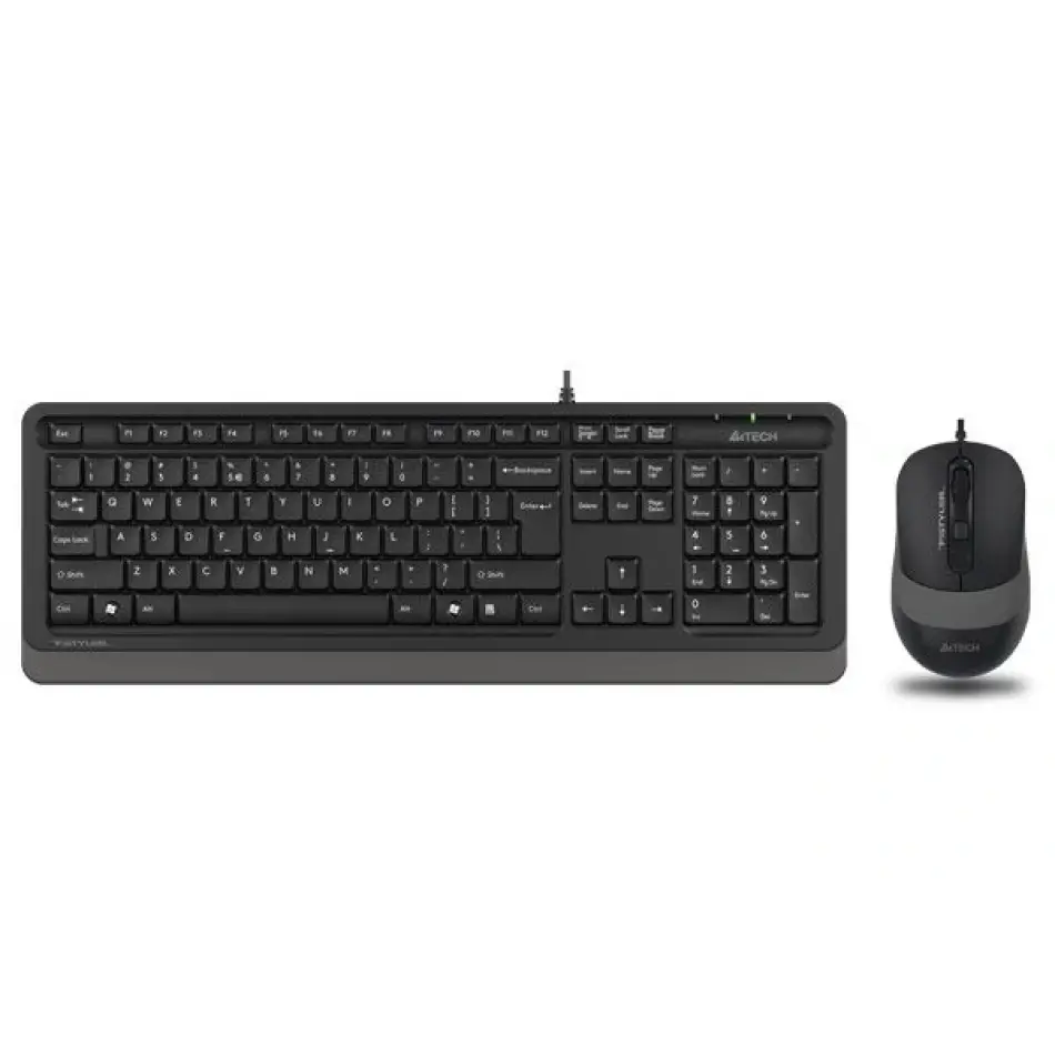 A4 Tech F1010 Usb Q Klavye-mouse Siyah-gri Set