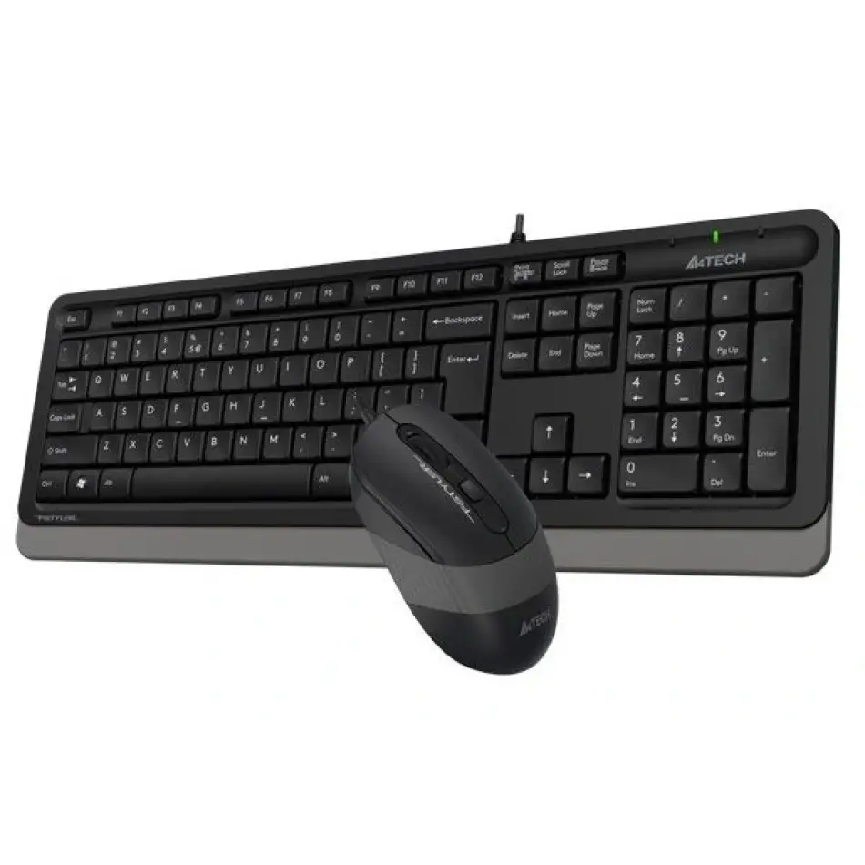 A4 Tech F1010 Usb Q Klavye-mouse Siyah-gri Set