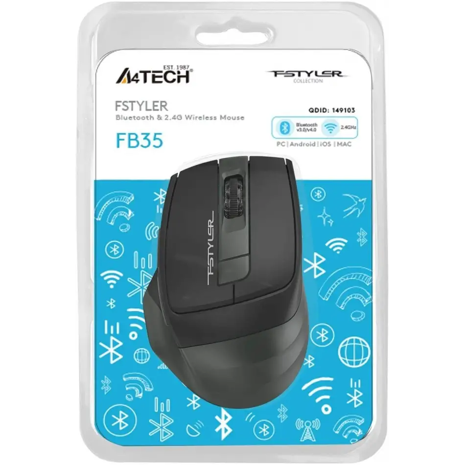 A4 Tech Fb-35 Bluetooth Nano Yeşil Optik Mouse