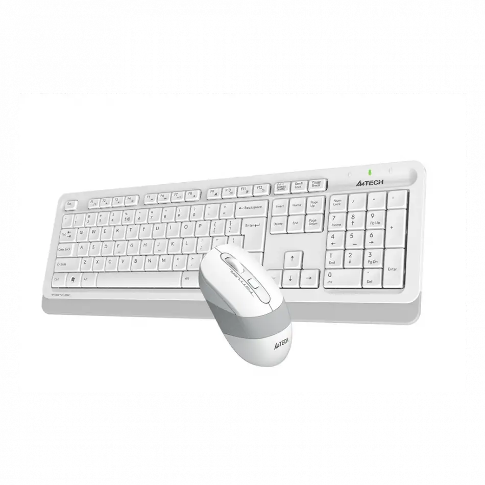 A4 Tech Fg1010, Beyaz, Fstyler, 2.4ghz Kablosuz, Türkçe Q, Klavye Mouse Set