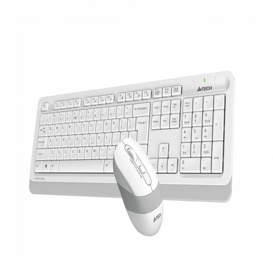 A4 Tech Fg1010, Beyaz, Fstyler, 2.4ghz Kablosuz, Türkçe Q, Klavye Mouse Set