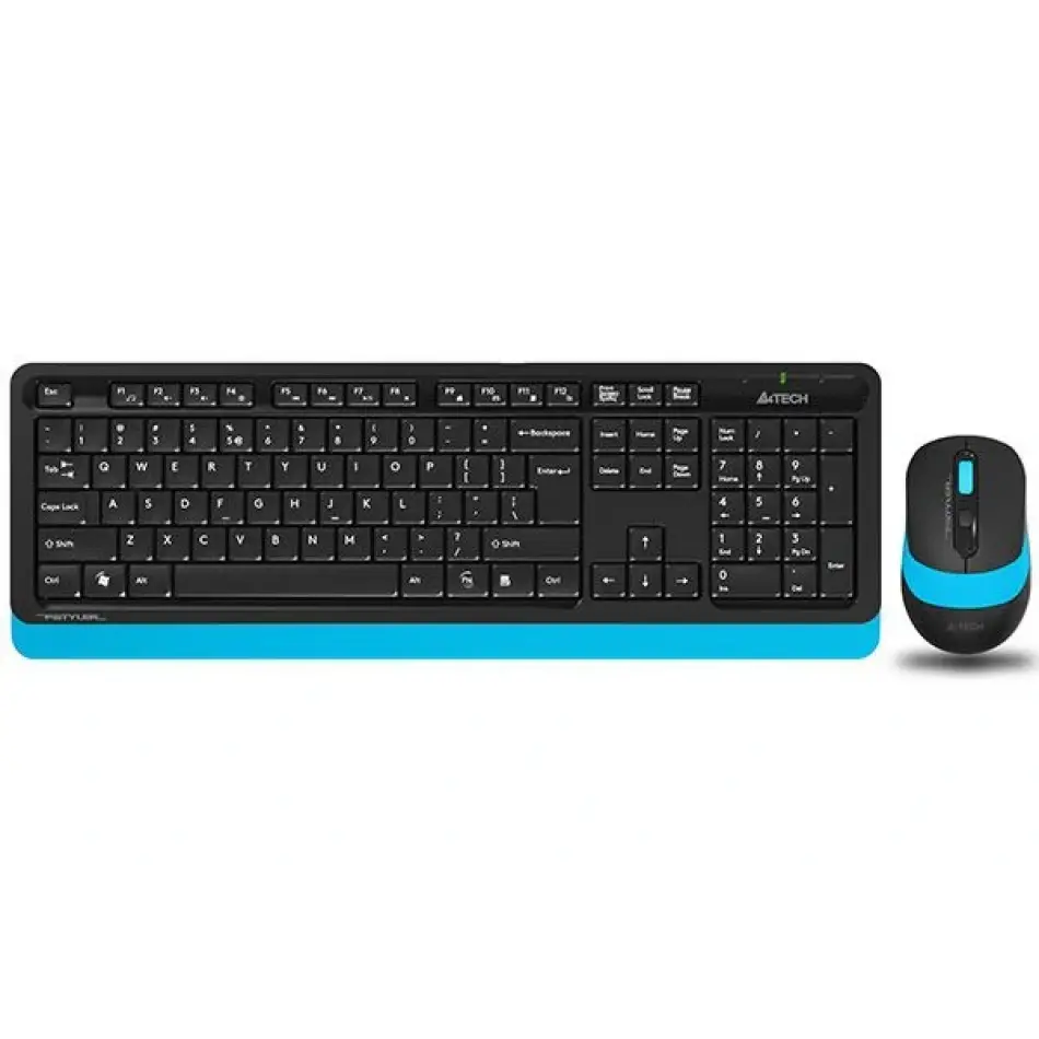 A4 Tech Fg1010 Kablosuz Q Klavye-mouse Siyah-mavi