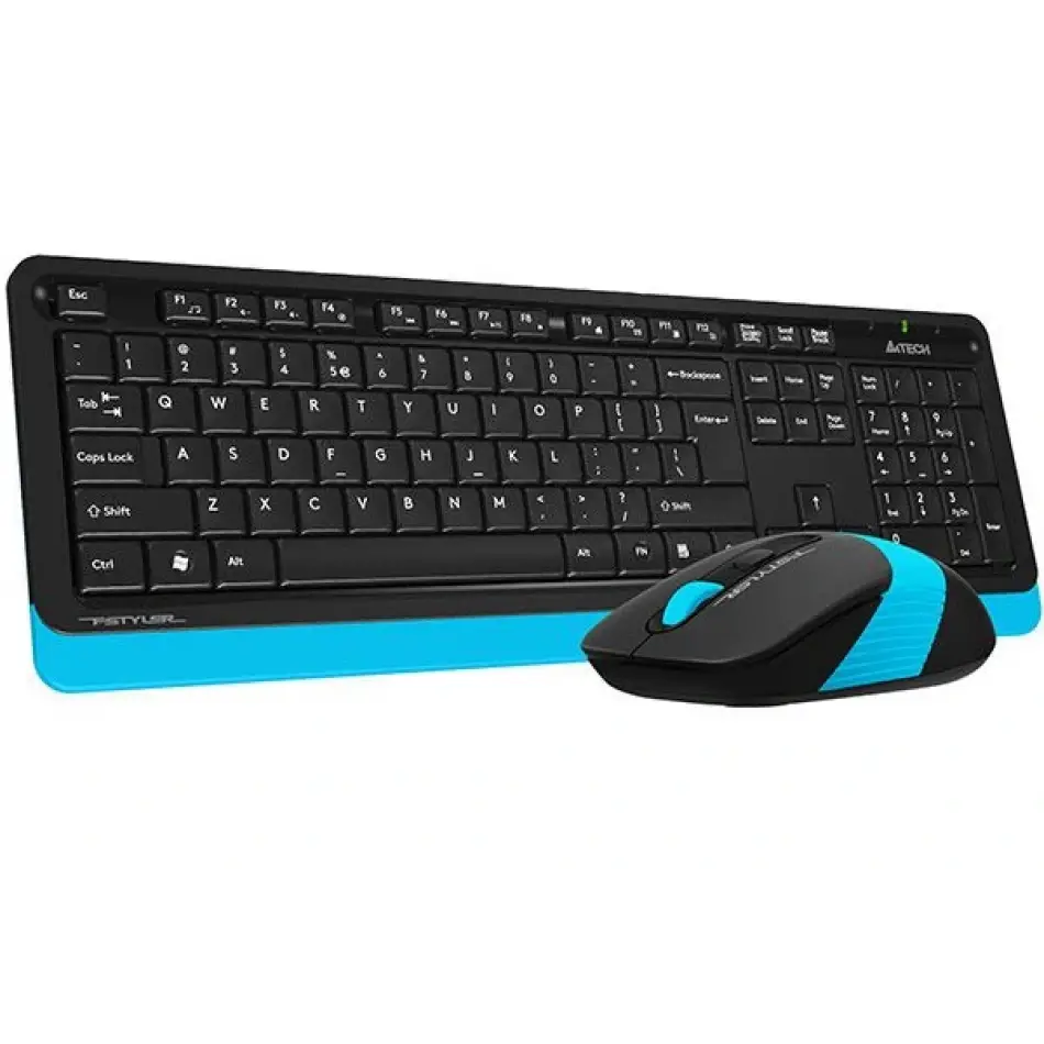 A4 Tech Fg1010 Kablosuz Q Klavye-mouse Siyah-mavi