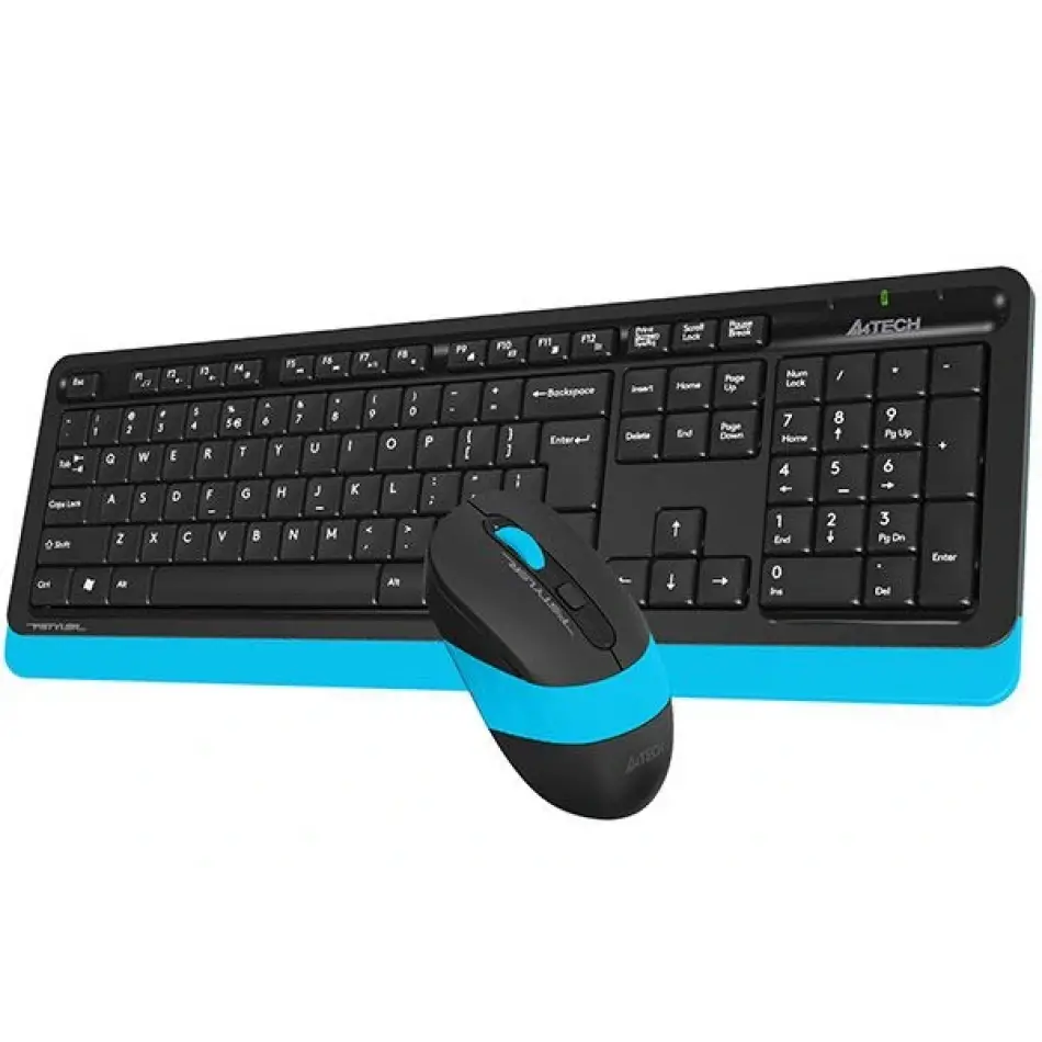 A4 Tech Fg1010 Kablosuz Q Klavye-mouse Siyah-mavi