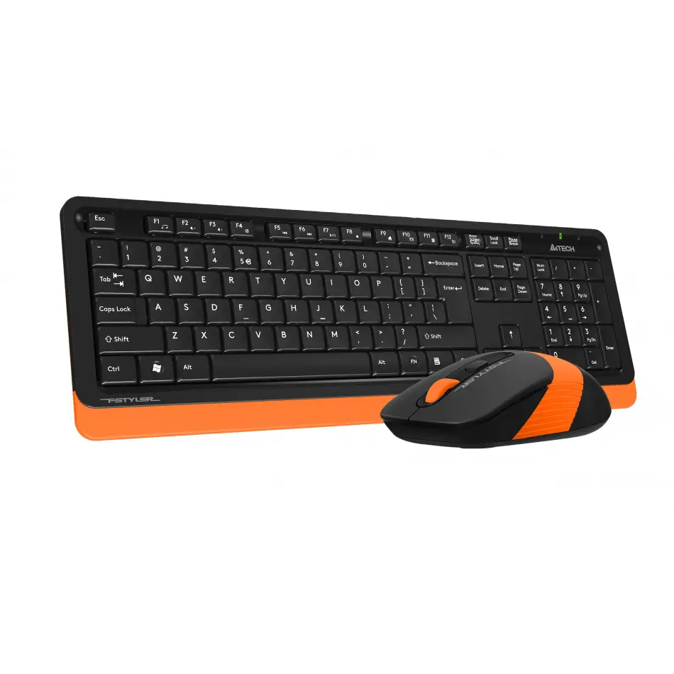 A4 Tech Fg1010 Q 2.4 Ghz Usb Turuncu Klavye+mouse Kablosuz Set