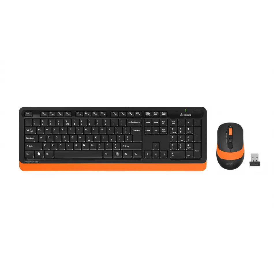 A4 Tech Fg1010 Q 2.4 Ghz Usb Turuncu Klavye+mouse Kablosuz Set
