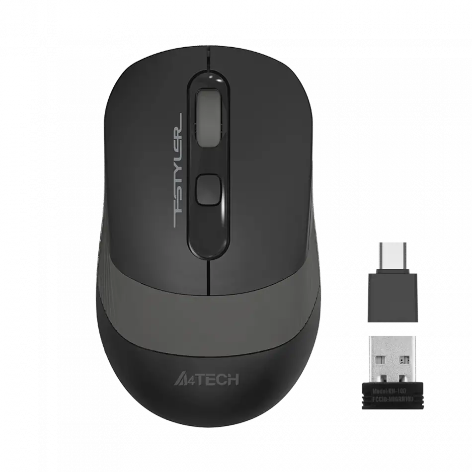 A4 TECH FG10CS SARJLI OPTIK MOUSE SILENT GRİ 2000 DPI