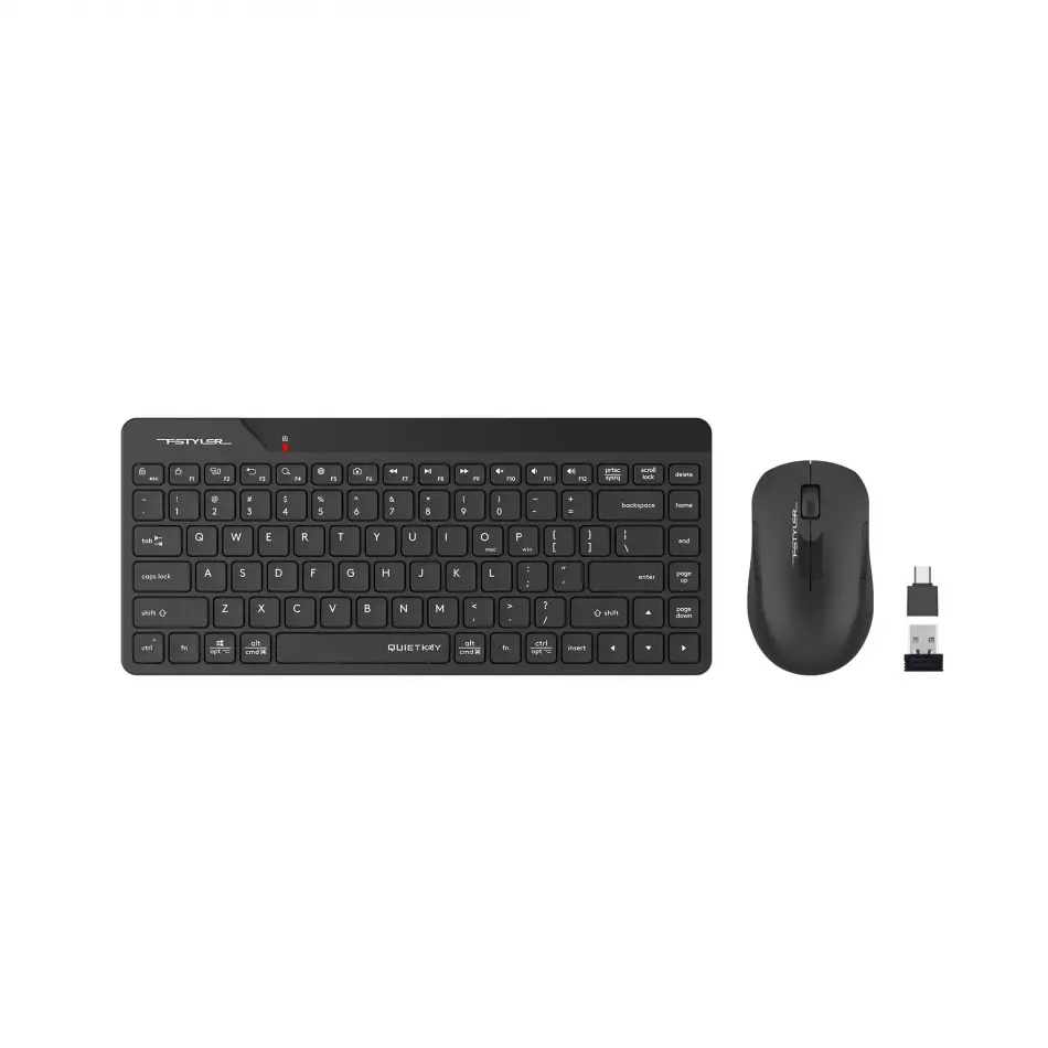 A4 Tech Fg2200 Kablosuz Mini Q Klavye-mouse Siyah