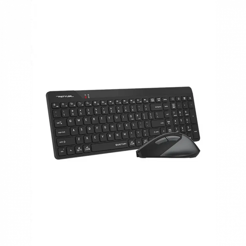 A4 Tech Fg2400 Aır2 Siyah, Fstyler, 2.4ghz Mini Kablosuz, Türkçe Q, Sessiz Klavye Mouse Set