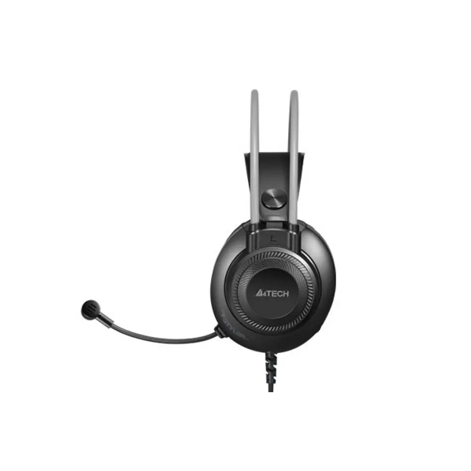 A4 Tech Fh-200u Siyah Gri Mikrofonlu Kulaklık Usb