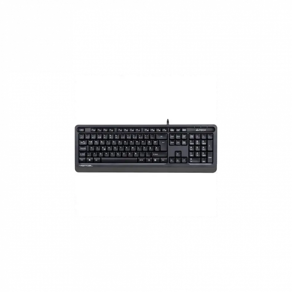 A4 Tech Fk10, Gri, Fstyler, Usb Kablolu,  Türkçe F, Multimedya Klavye