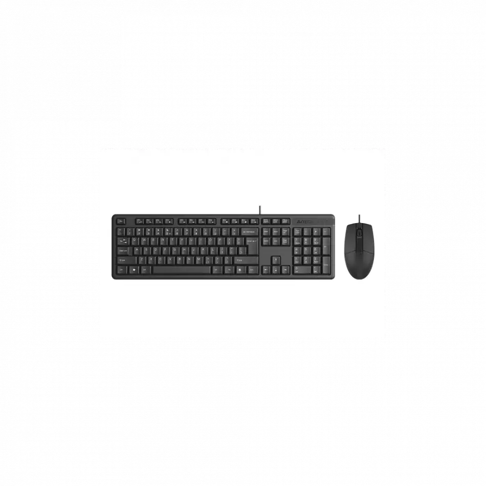 A4 Tech Kr-3330s, Siyah, Usb Kablolu, Türkçe Q, Multimedya, Klavye Mouse Set