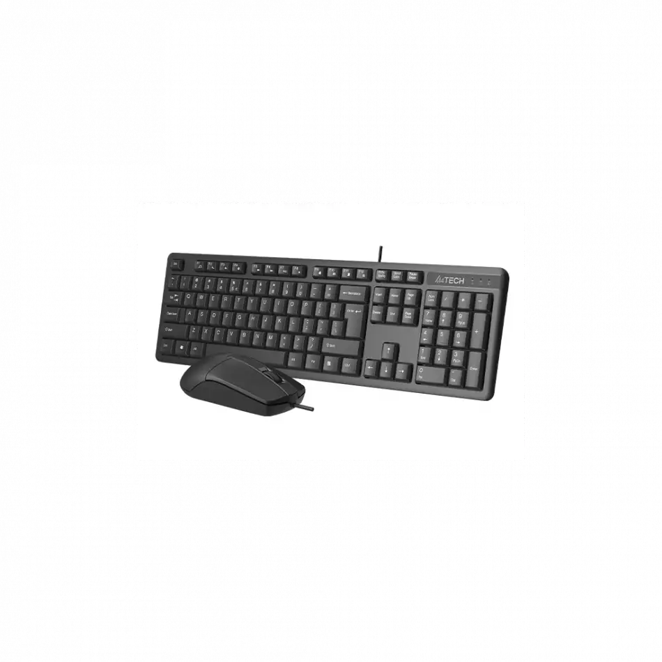 A4 Tech Kr-3330s, Siyah, Usb Kablolu, Türkçe Q, Multimedya, Klavye Mouse Set
