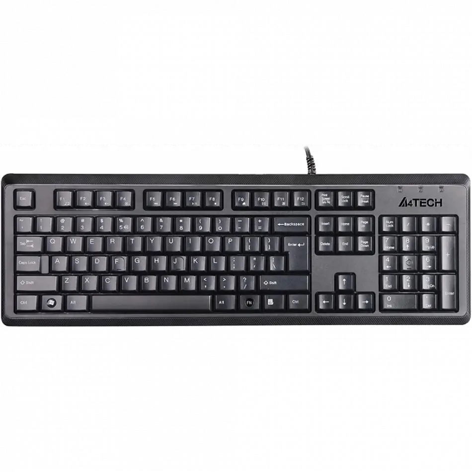 A4 Tech Kr-92, Siyah, Usb Kablolu, Türkçe Q, Multimedya, Klavye