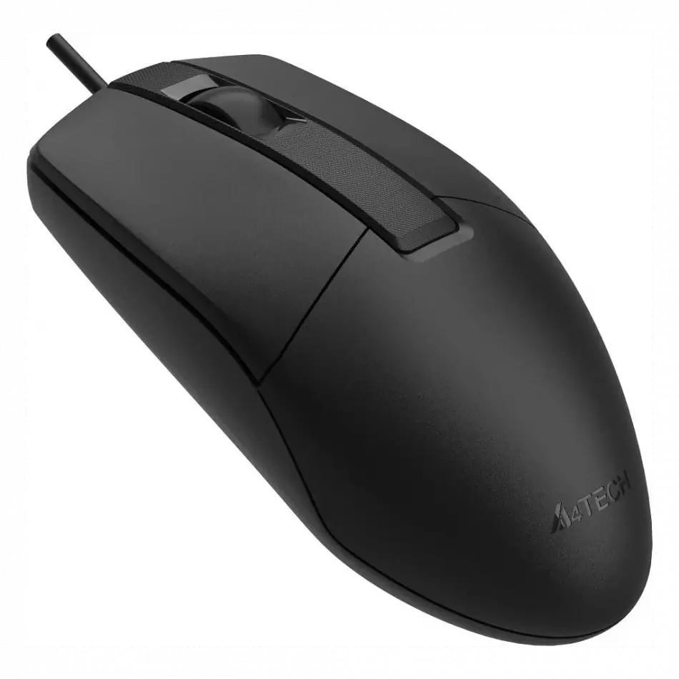 A4 Tech Op-330s, Siyah, Silent, V-track, 1200dpi, 3 Buton, Usb Kablolu, Optik Mouse