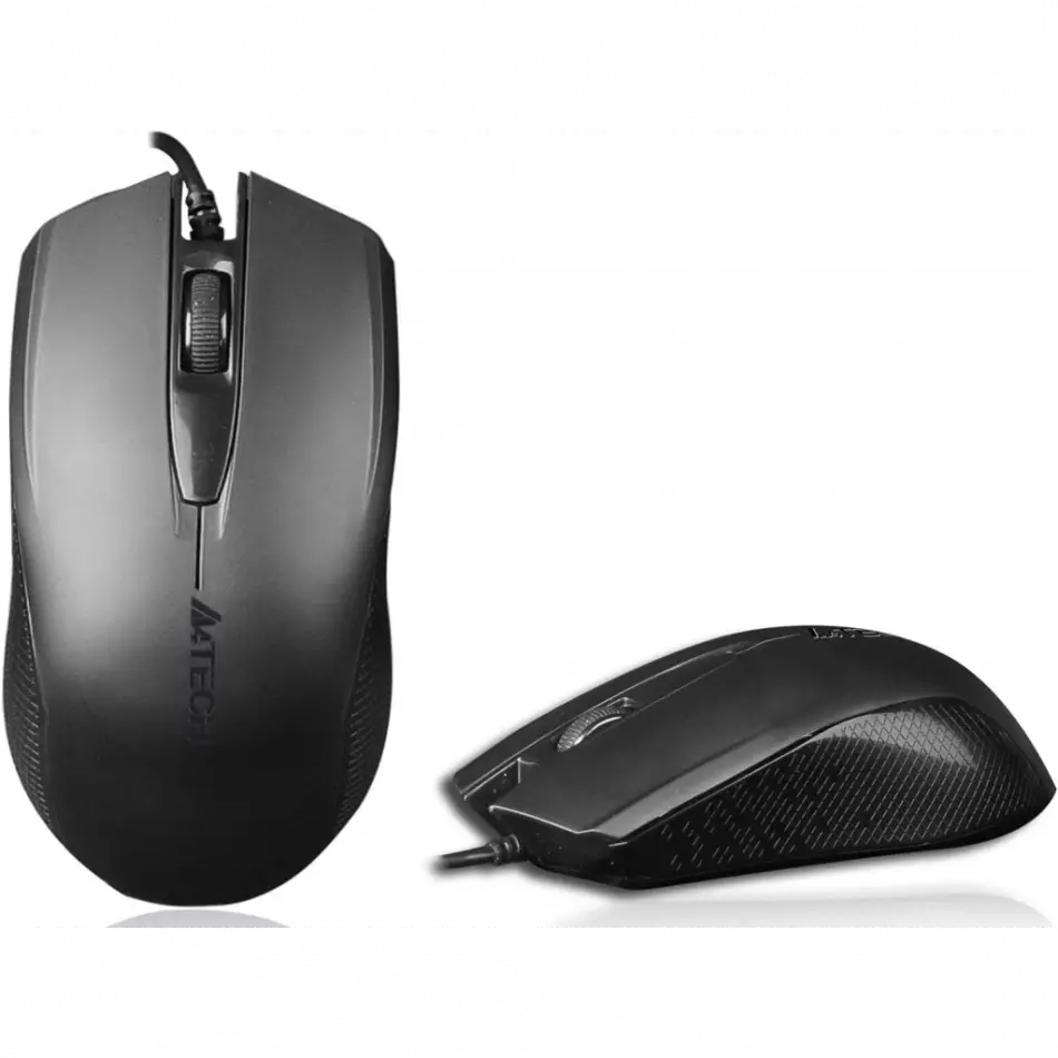 A4 Tech Op-760, Siyah, V-track, 1000dpi, 3 Buton, Usb Kablolu, Optik Mouse