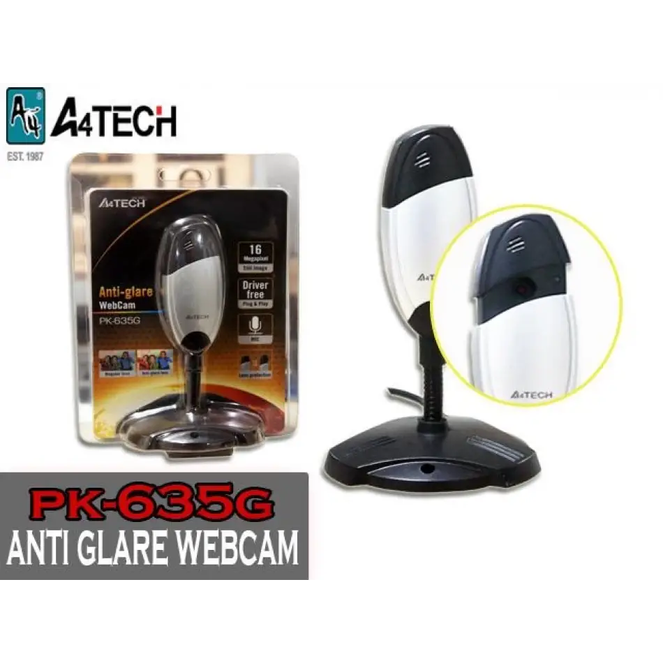 A4 Tech Pk-635g Antı Glare 480p 640x480 Webcam