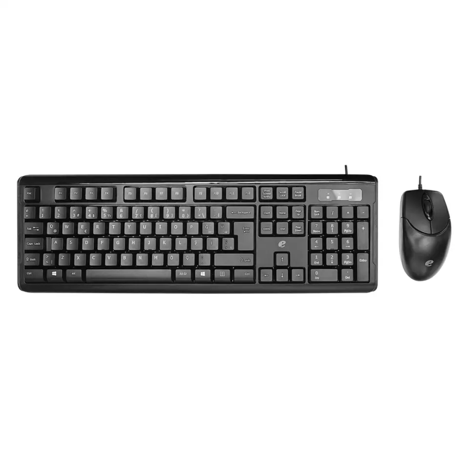 Acer Emachines, Eak9821, Siyah, Usb Kablolu, Türkçe Q, Klavye Mouse Set