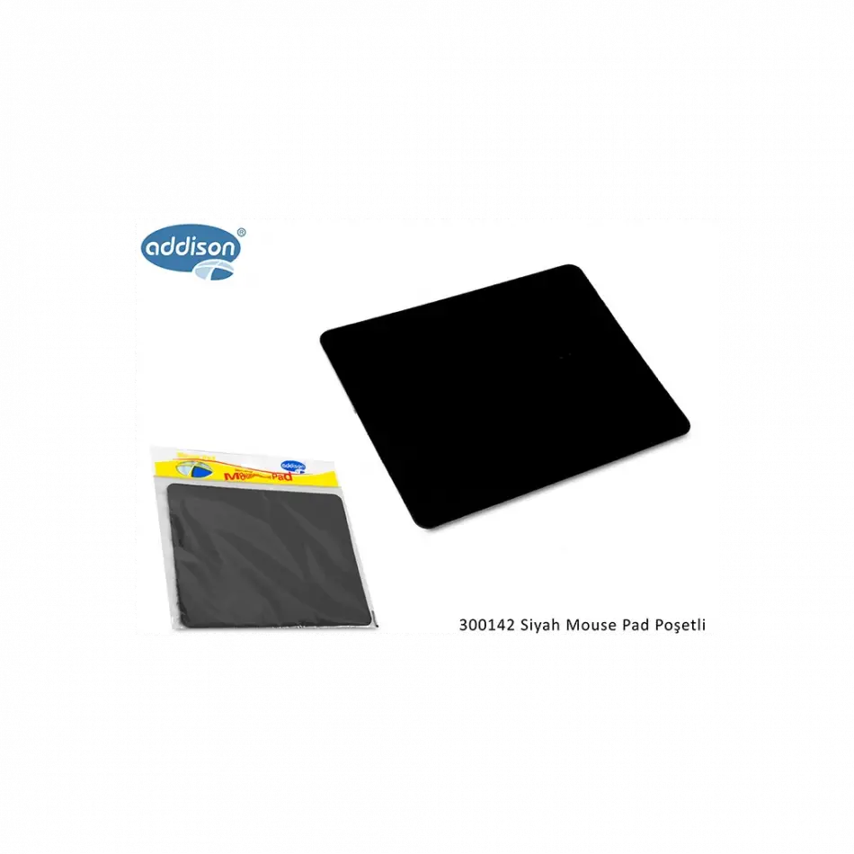 Addıson 300142, 177x217x2mm, Lüx, Big, Mouse Pad,  (siyah)