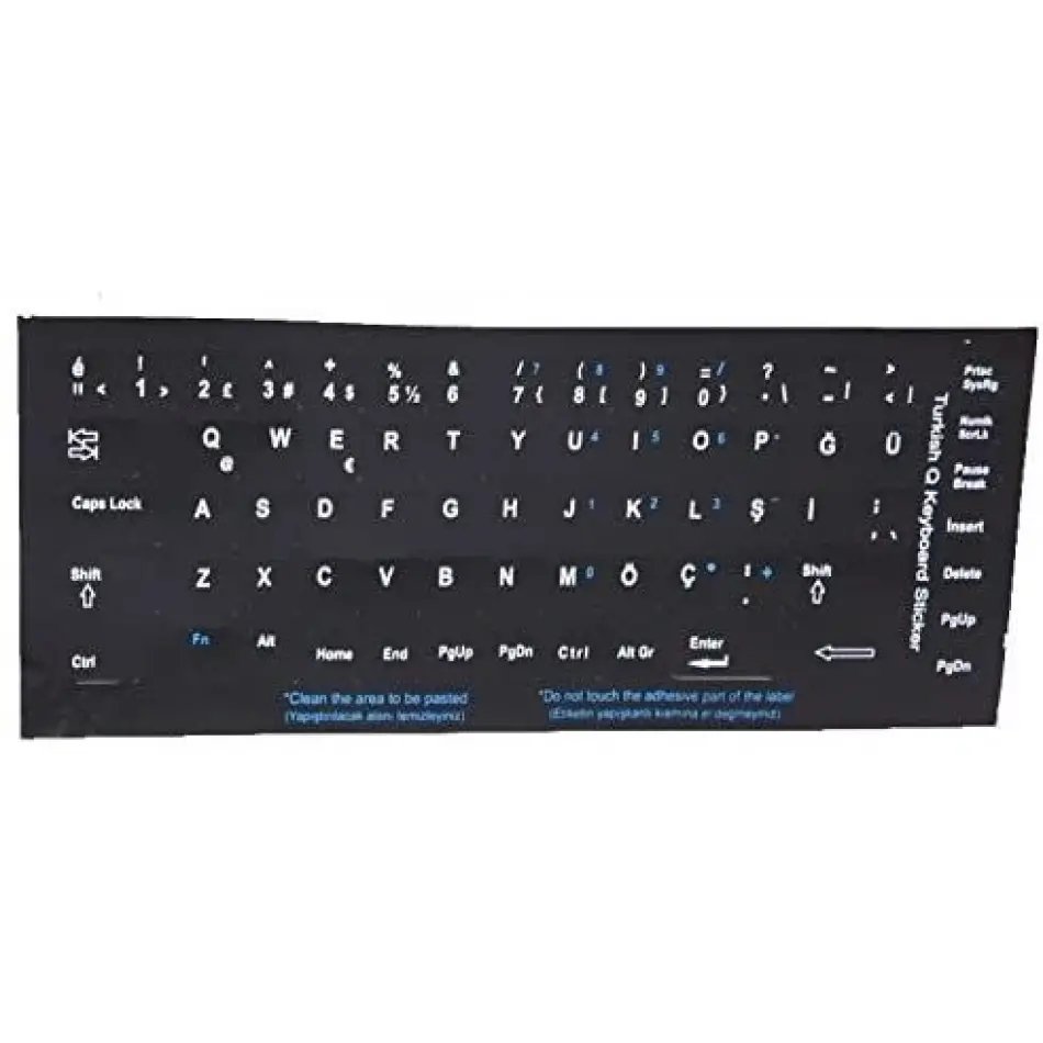Addison 300161 Notebook Q Tr Siyah Klavye Etiketi