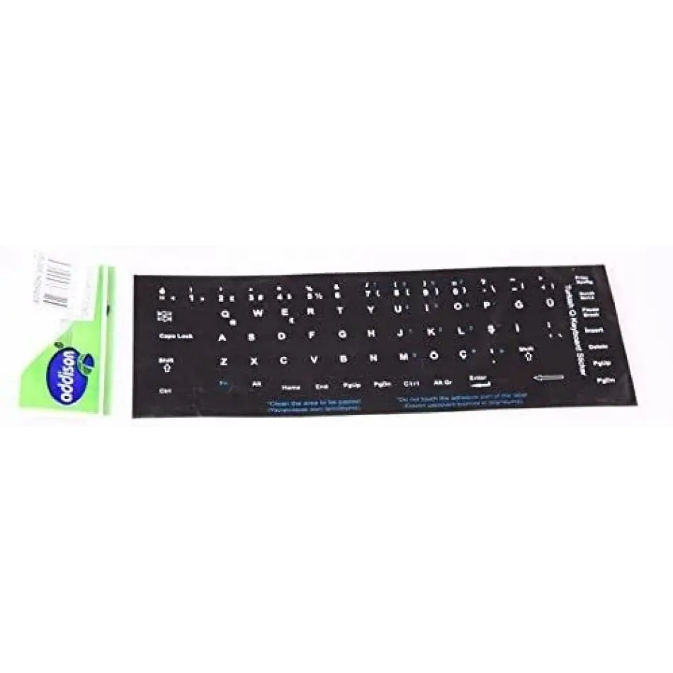 Addison 300161 Notebook Q Tr Siyah Klavye Etiketi
