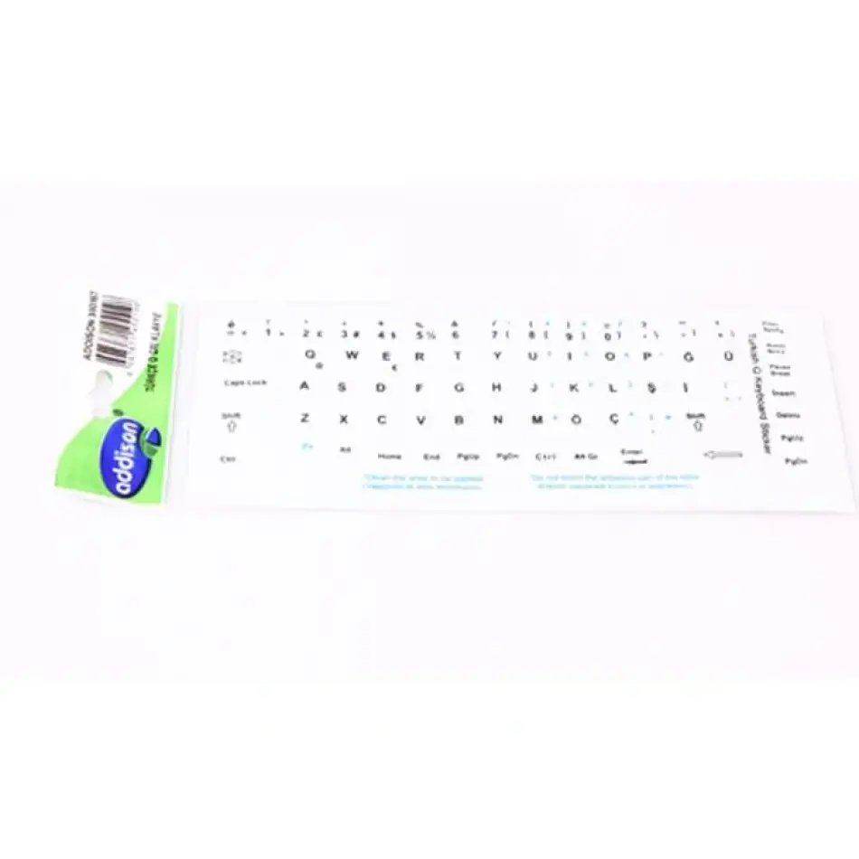 Addison 300167 Notebook F Tr Beyaz Klavye Etiketi