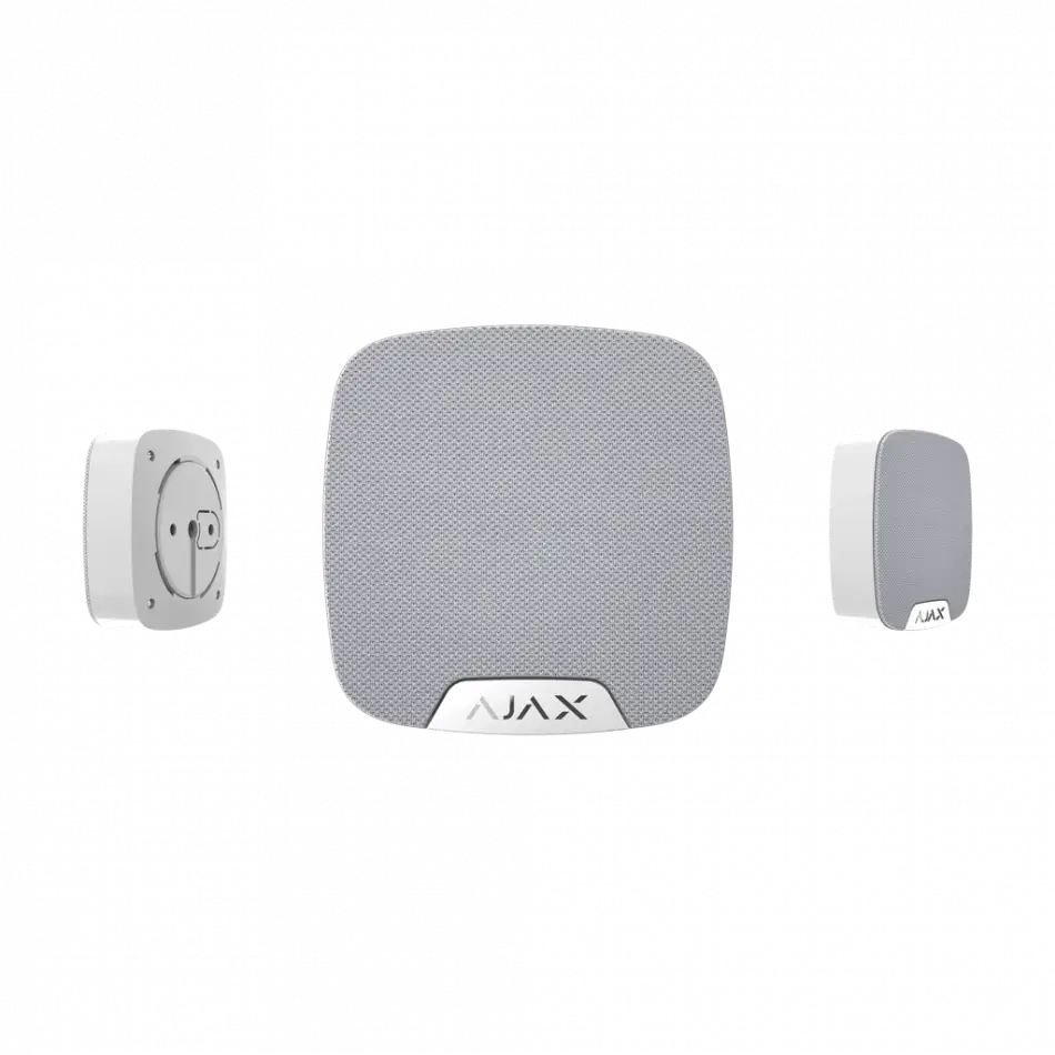 Ajax  Homesiren, Kablosuz, Dahili Siren, Beyaz