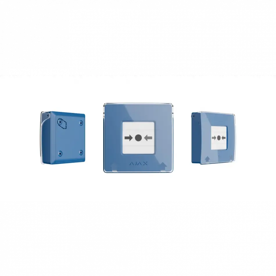 Ajax, Manual Call Point, Kablosuz, Kırbas Butonu Nc, Mavi