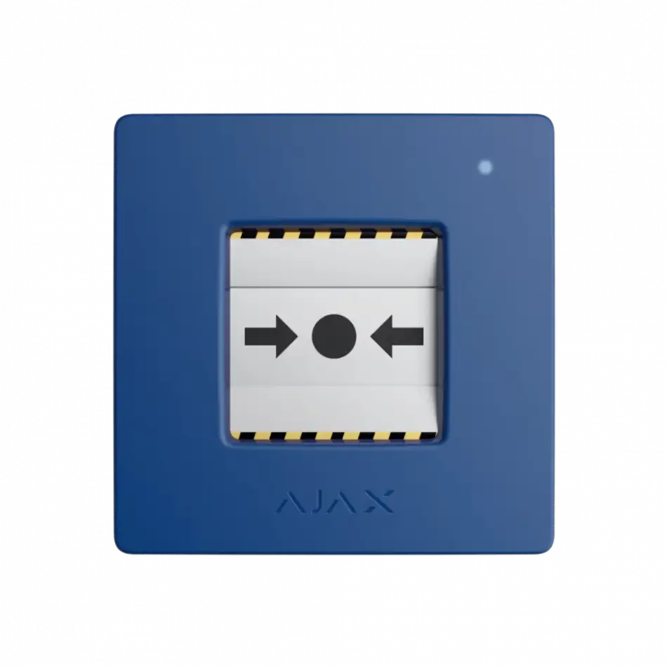 Ajax, Manual Call Point, Kablosuz, Kırbas Butonu Nc, Mavi