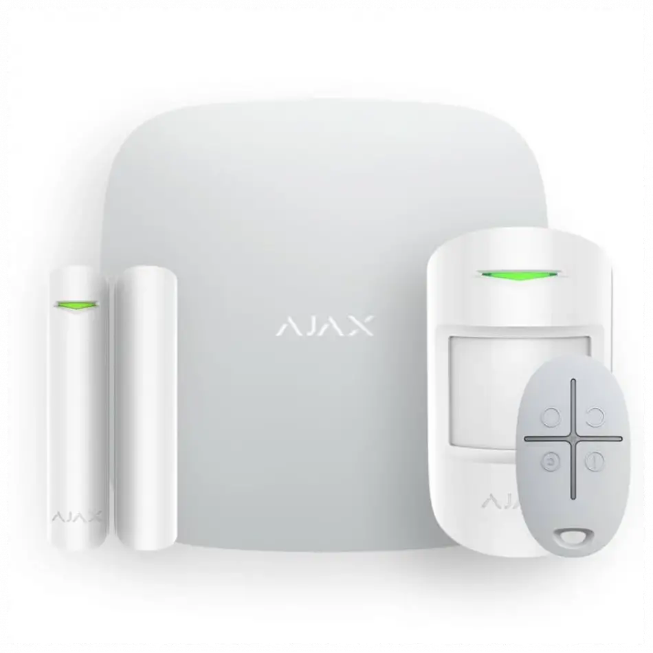 Ajax  Starterkit Plus, Kablosuz, Alarm Kiti, Beyaz