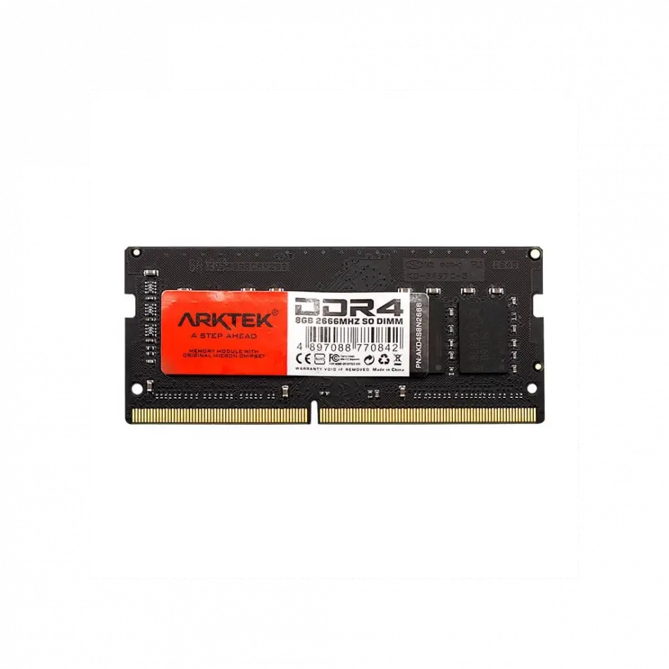 Arktek Akd4s8n2666, 8gb, Ddr4, 2666mhz, 1,2v, Cl19, Notebook, Sodımm Ram