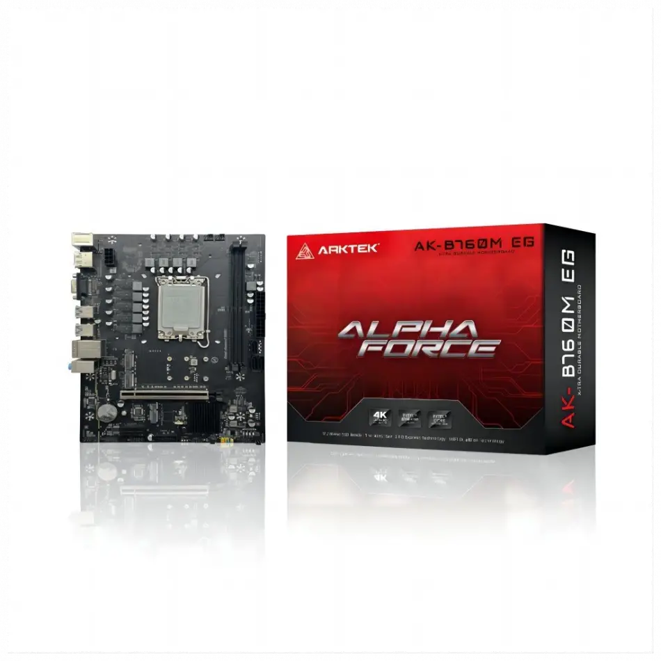 Arktek Alpha Force, Ak-b760m Eg, 2xddr5, 2x M.2, D-sub, Hdmı, Dp, 12-13.14.nesil, Lga1700 Soket, Anakart