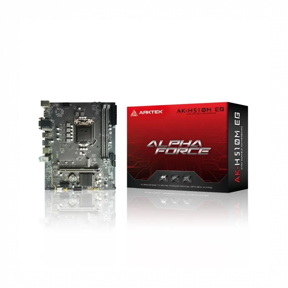Arktek Alpha Force, Ak-h510m Eg Vs, 2xddr4, M.2, 2x Hdmı, Dp, 10-11.nesil, Lga1200 Soket, Anakart