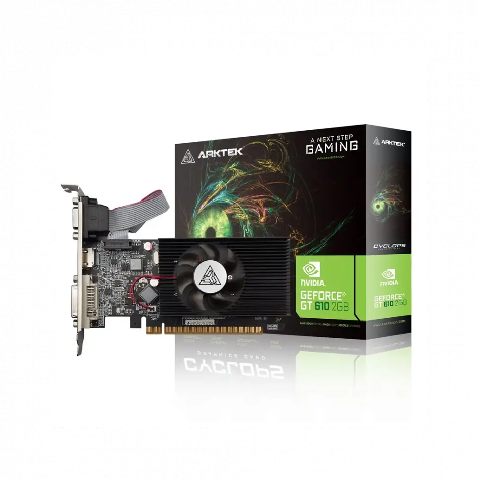 Arktek Cyclops, Akn610d3s2gl1, Gt610, 2gb, Gddr3, 64bit, 1xd-sub, 1xdvı, 1xhdmı Ekran Kartı