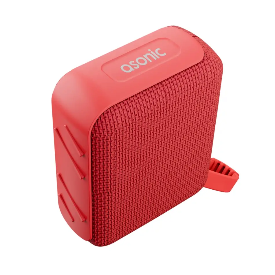 Asonıc As-03, Kırmızı, 5w, Bt/usb/tf/tws, 1200mah Batarya, Bluetooth V5.3, Kablosuz, Taşınabilir, Speaker