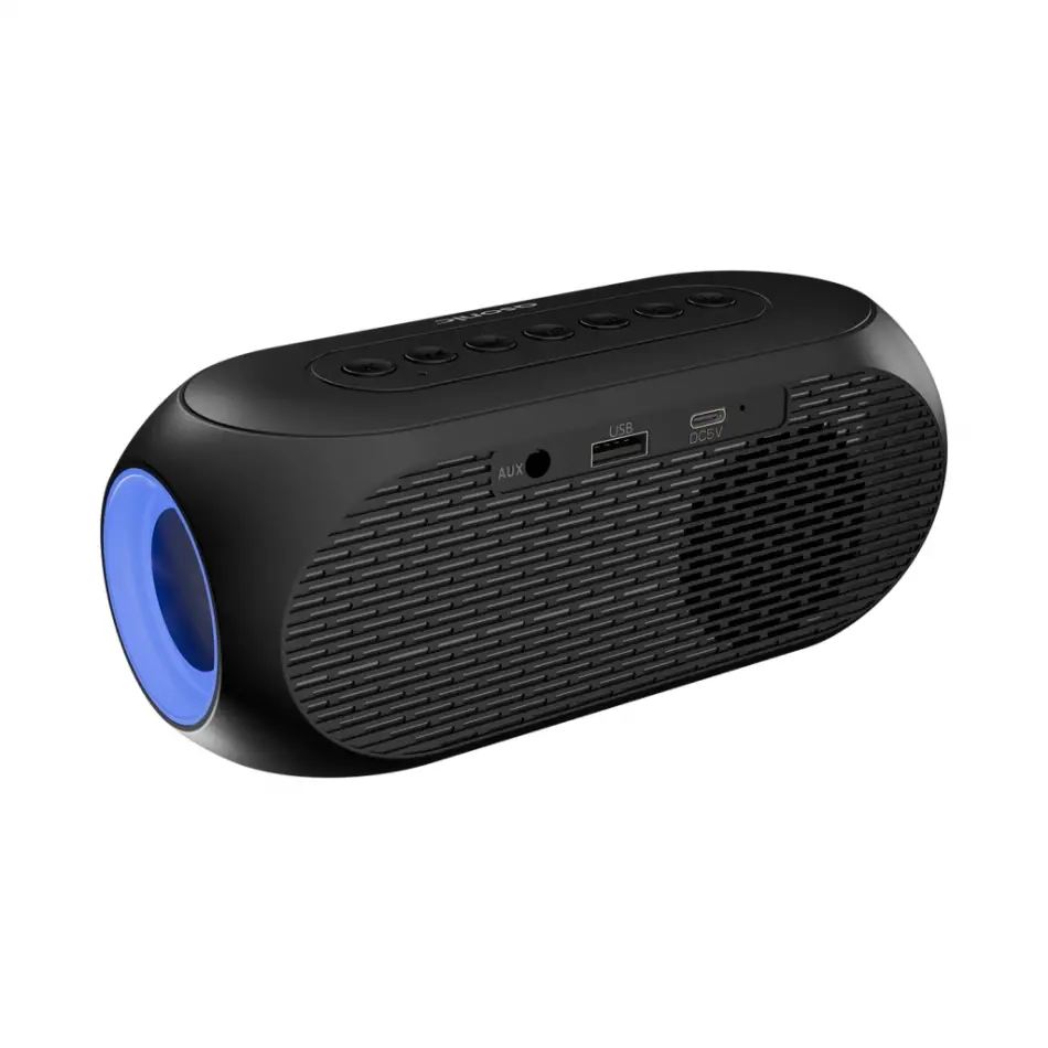 Asonıc As-w6, Siyah, 5w, Usb, Aux, Bluetooth,  Kablosuz, Taşınabilir, 1200mah Batarya, Alarmlı Saat, Derece Ve Speaker
