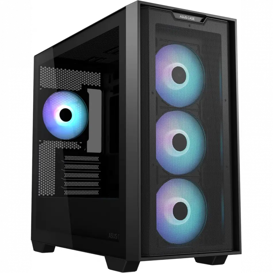 Asus A21 Plus, Psu Yok, Tempered Glass, Argb, Micro Atx, Gamıng Kasa