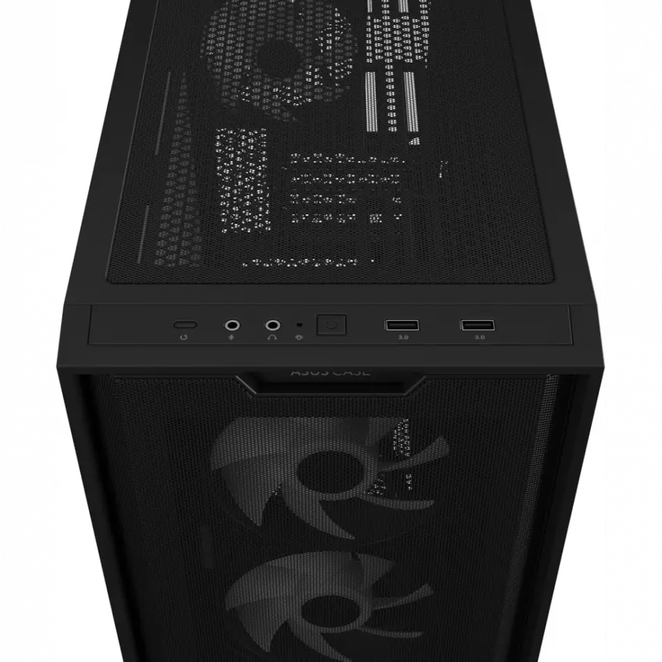 Asus A21 Plus, Psu Yok, Tempered Glass, Argb, Micro Atx, Gamıng Kasa
