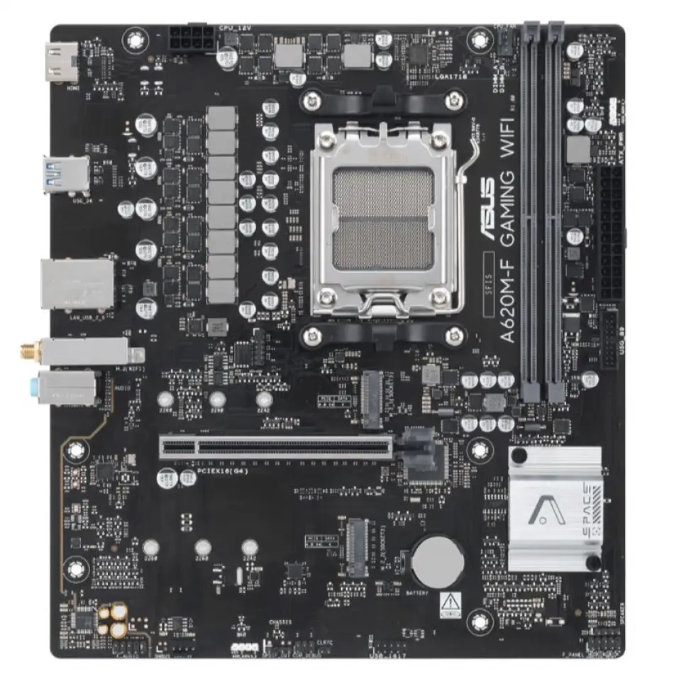 Asus A620m-f Gamıng Wıfı6 Ddr5 8000mhz 1xhdmı 2xm.2 Am5 (amd Am5 9000/8000/7000 Serileri İle Uyumlu)