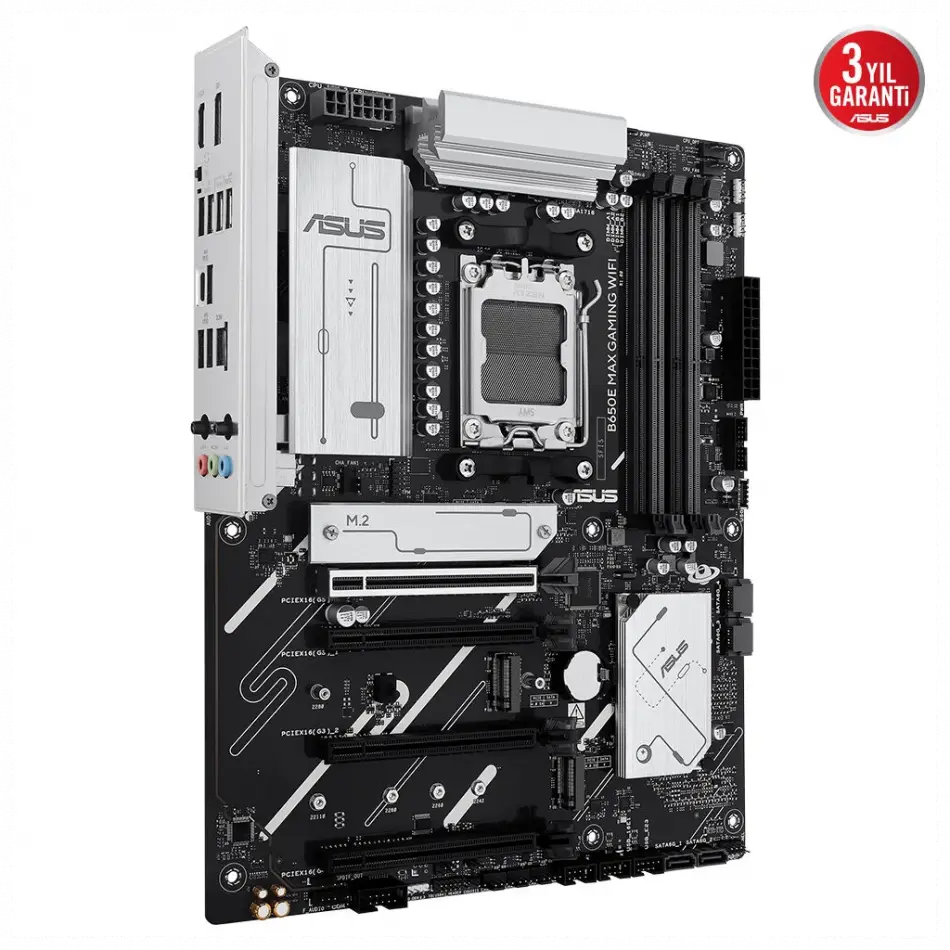 Asus B650e Max Gamıng Wıfı, 4xddr5, 3xm.2, Dp, Hdmı, Type-c, Wi-fi 6e, Bluetooth V5.3, Am5 Soket Gaming Anakart