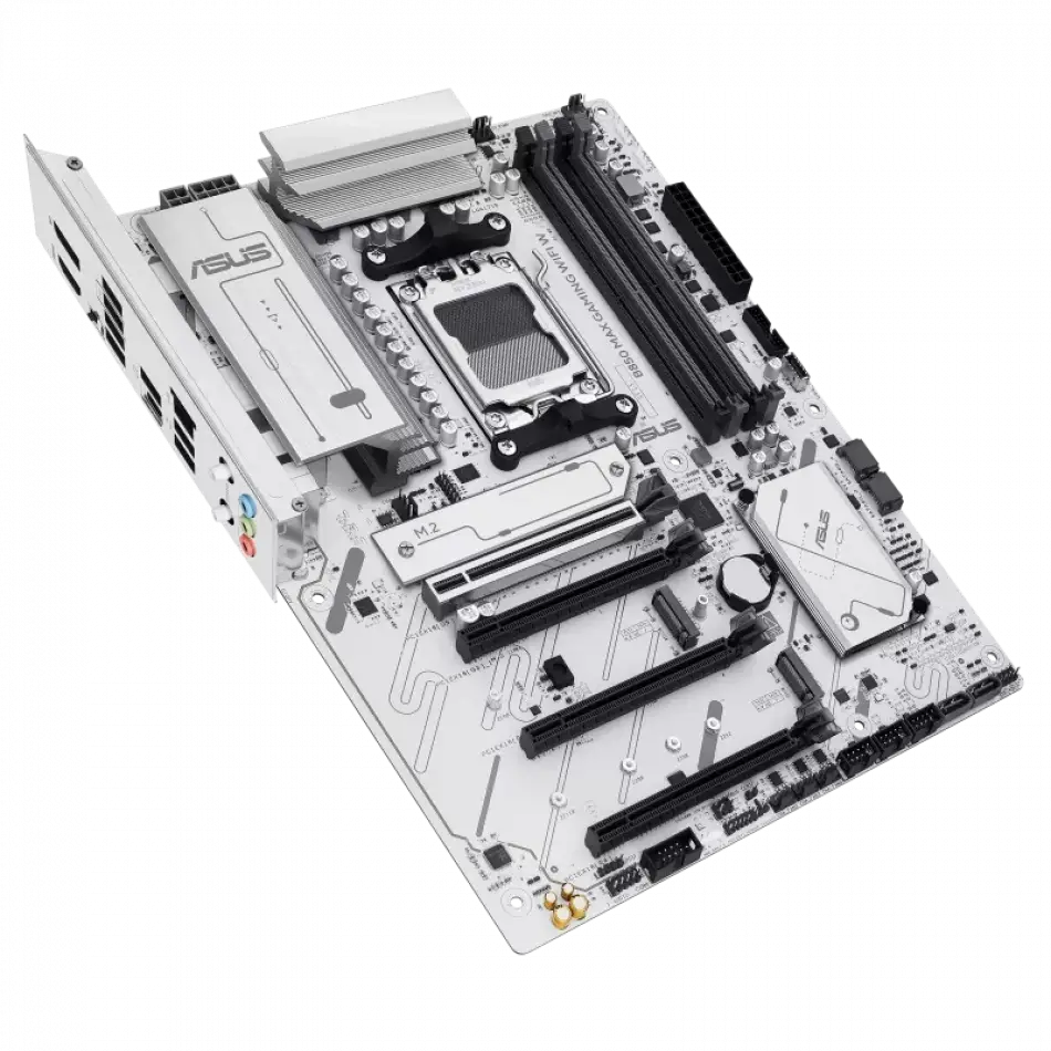 Asus B850 Max Gamıng Wıfı 7 Amd Am5 Ddr5 Anakart Beyaz