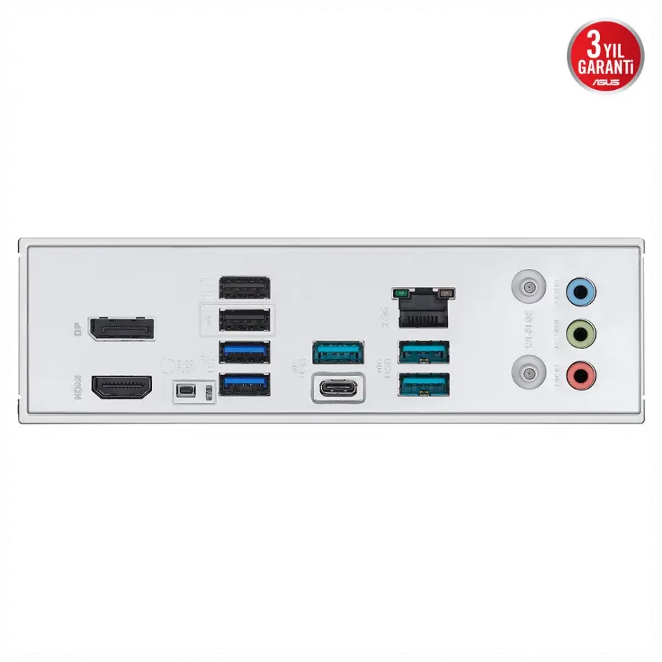 Asus B850 Max Gamıng Wıfı W, 4xddr5, 3x M2, Hdmı, Dp, Type-c, Wi-fi 6e, Bluetooth V5.3, Am5 Soket Gamıng Beyaz Anakart