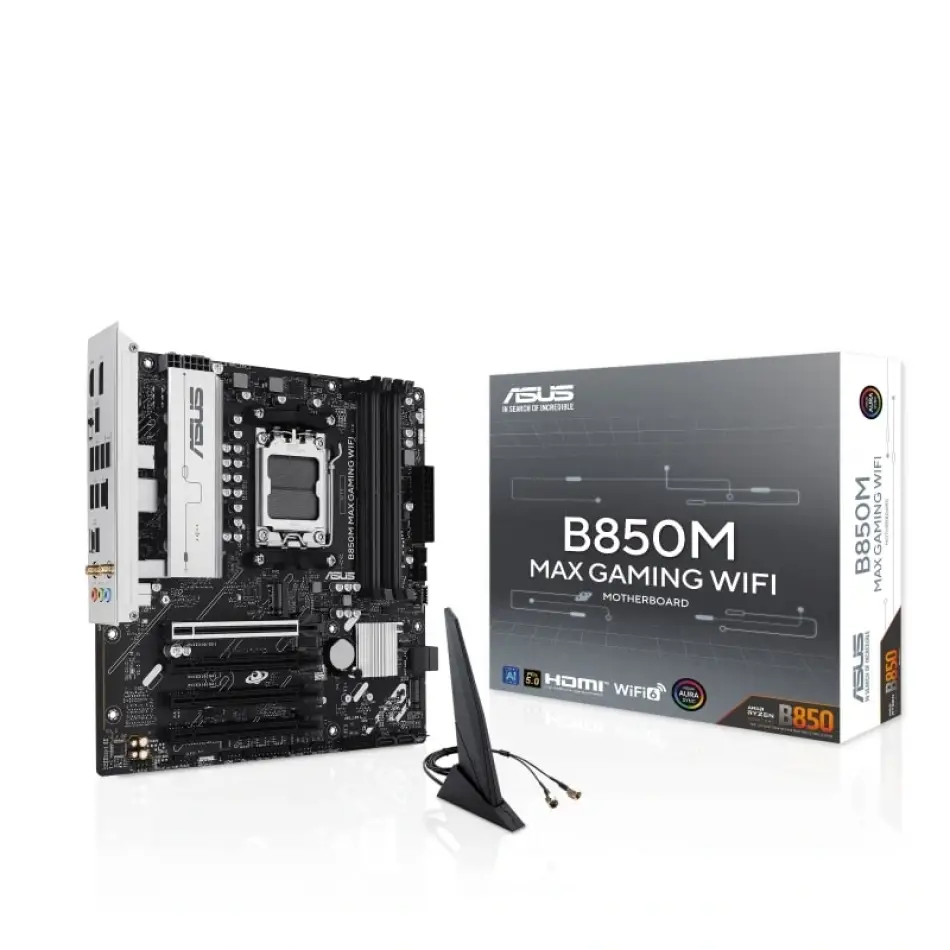 Asus B850m Max Gamıng Wıfı Am5 Ddr5 8000mhz(oc)  Matx Hdmı Anakart