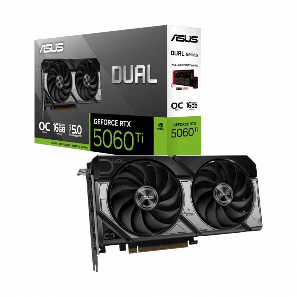Asus Dual-rtx5060tı-o16g, 16gb, 128bit, Gddr7, 1xhdmı, 3xdp Gamıng Ekran Kartı