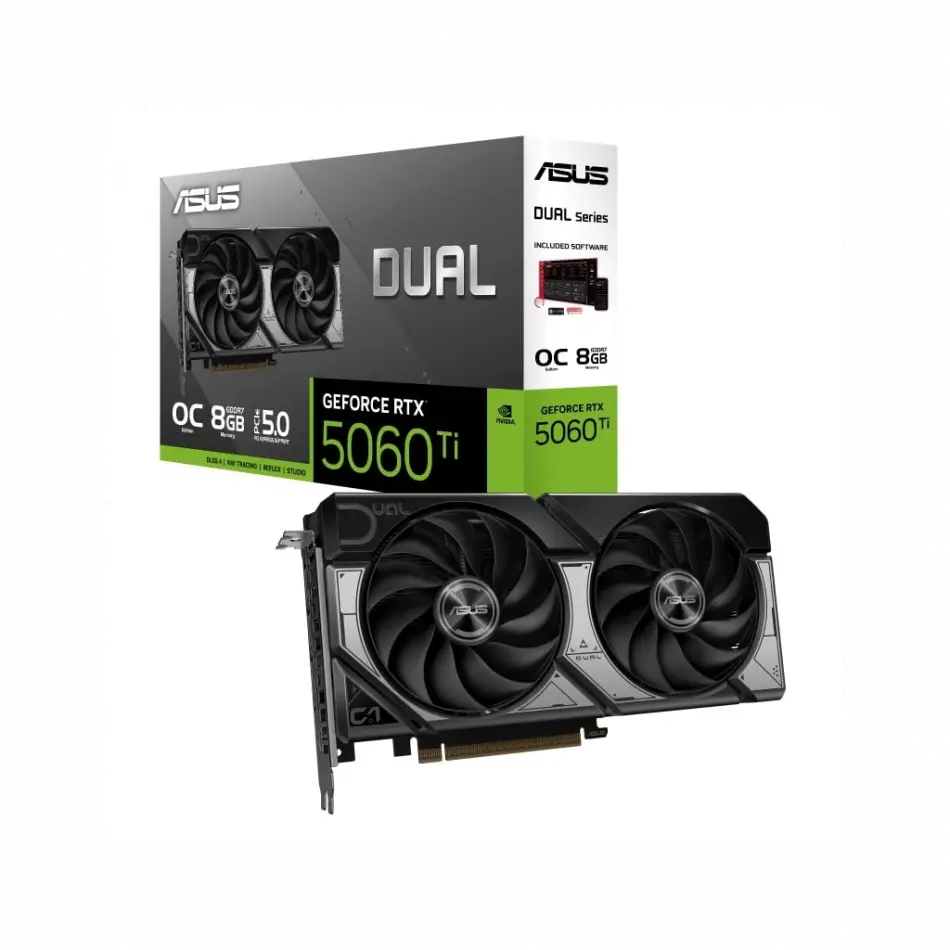 Asus Dual-rtx5060tı-o8g, 8gb, 128bit, Gddr7, 1xhdmı, 3xdp Gamıng Ekran Kartı