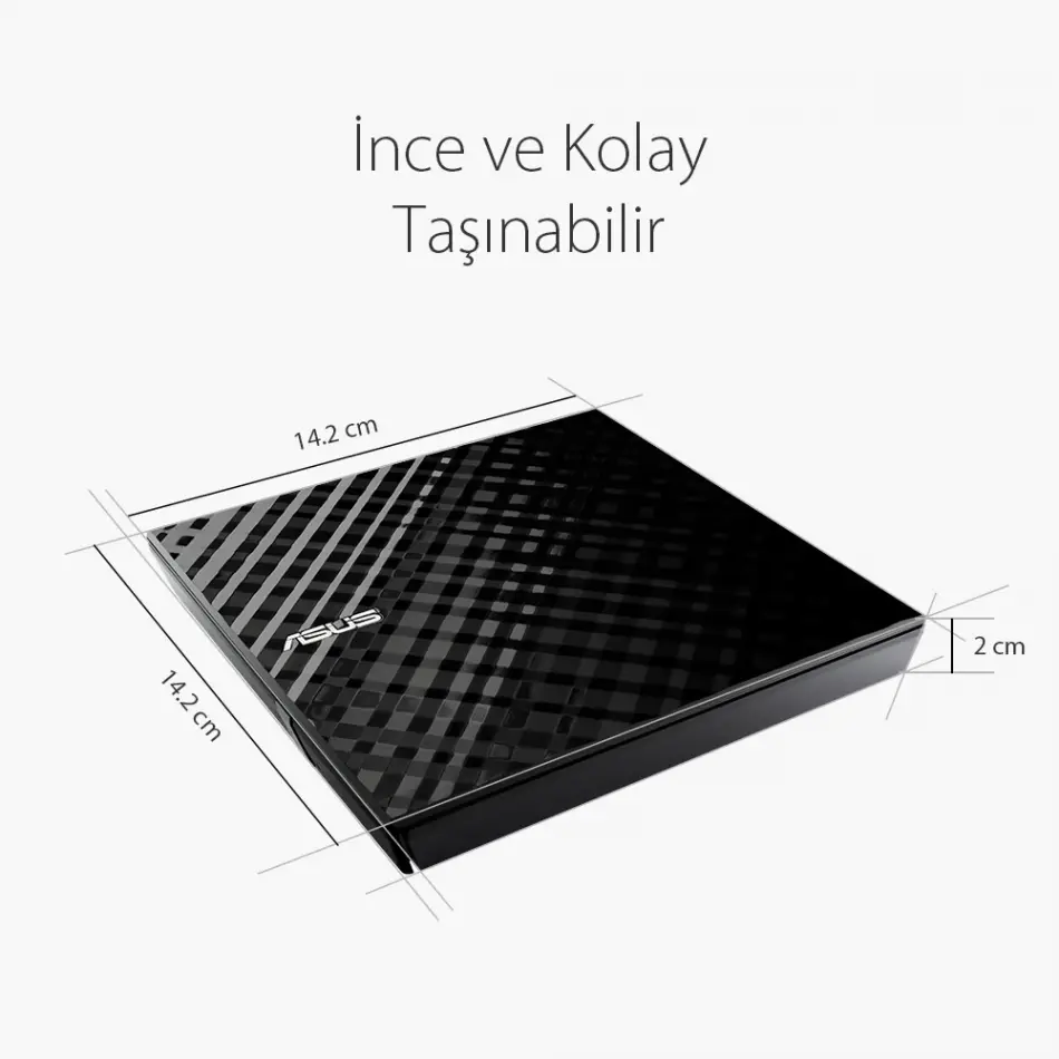 Asus Dvd Sdrw-08d2s-u Lıte Slım Usb 2.0 Siyah