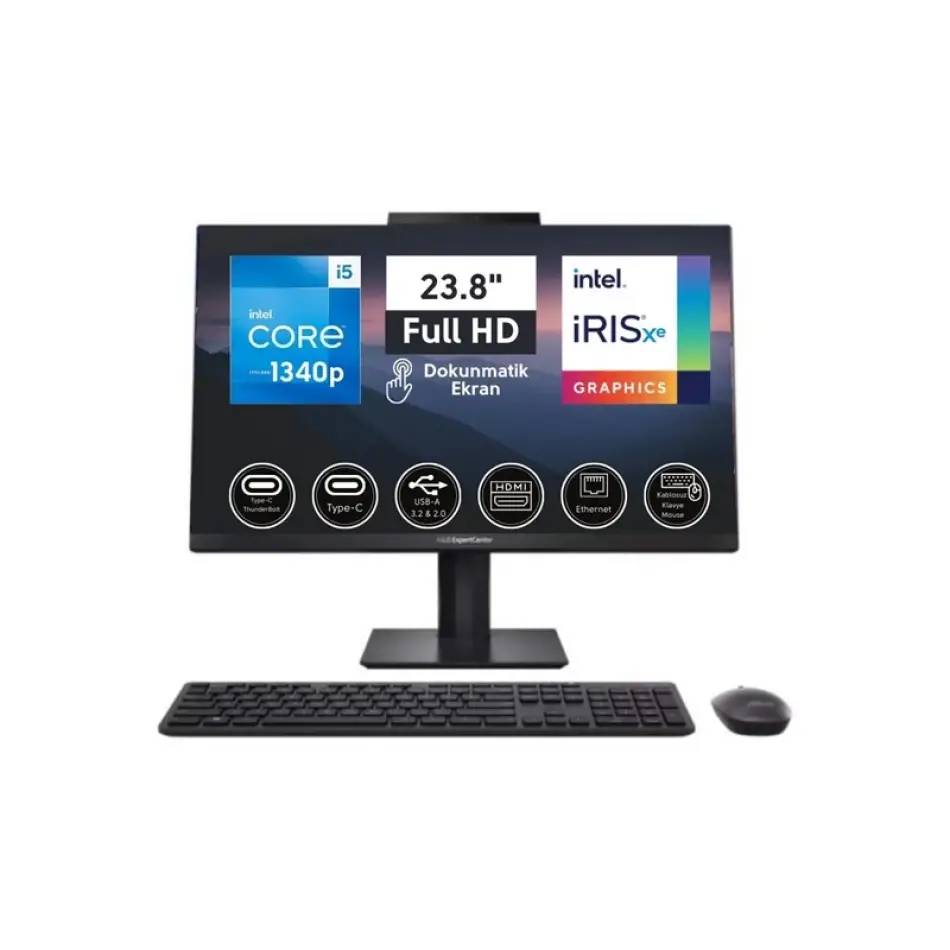 Asus E5402wvat-ı58512b0d I5-1340p 8gb 512ssd 23.8 Dos Dokunmatık Pıvot Aıo