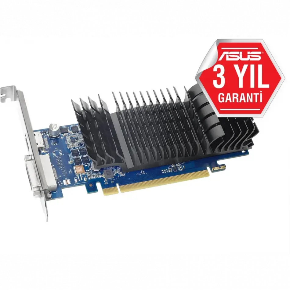 Asus Gt1030-sl-2g-brk, 2gb, Gddr5, 64bit, 1xdvı, 1xhdmı, Gamıng Ekran Kartı